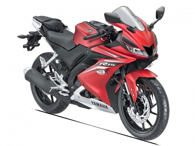 Acquista Carena Moto Yamaha YZF R15 2018-2024 - Rosso Opaco Nero