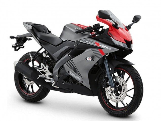 Acquista Carena Moto Yamaha YZF R15 2018-2024 - Grigio Opaco Rosso