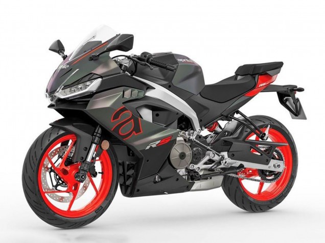 Acquista Carena Moto Aprilia RS457 2024-2025 - Nero Opaco Grigio Rosso