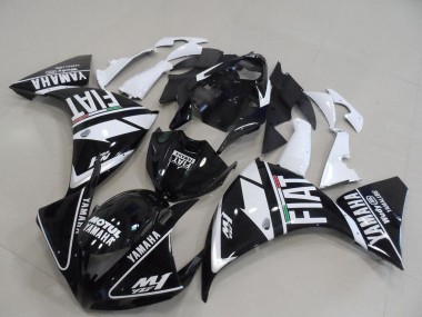 Acquista Carena Moto Yamaha YZF R1 2009-2011 - Bianco Nero Motul Fiat