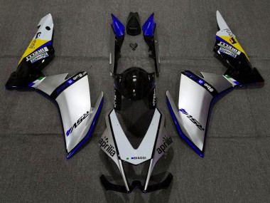 Acquista Carena Moto Aprilia RSV4 1000 2009-2015 - Argento Nero Blu Giallo