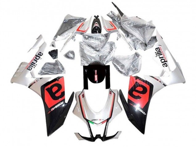 Acquista Carena Moto Aprilia RSV4 1000 2016-2020 - Argento Nero Rosso