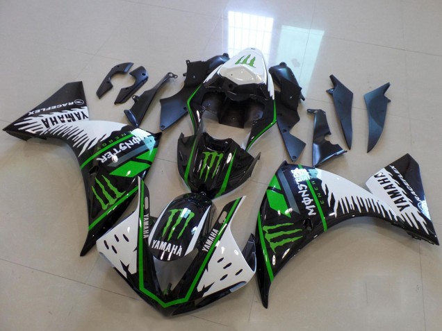 Acquista Carena Moto Yamaha YZF R1 2009-2011 - Bianco Blu Nero Verde Mostro