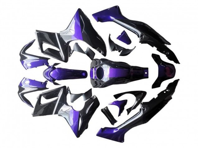 Acquista Carena Moto Honda CBR125R 2002-2006 - Argento Viola Nero Lucido