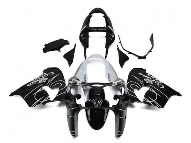 Acquista Carena Moto Kawasaki ZX9R 2002-2003 - Nero Lucido Bianco Corona Extra
