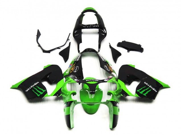 Acquista Carena Moto Kawasaki ZX9R 2002-2003 - Verde Nero Mostro