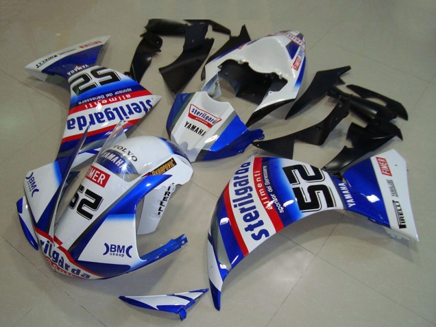 Acquista Carena Moto Yamaha YZF R1 2009-2011 - Bianco Blu Rosso Nero Sterilgarda