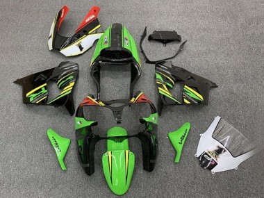 Acquista Carena Moto Kawasaki ZX9R 2002-2003 - Verde Nero Giallo Arancia