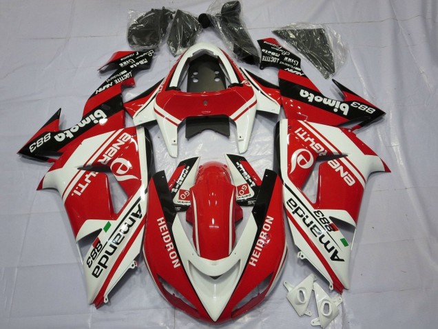 Acquista Carena Moto Kawasaki ZX10R 2006-2007 - Bianco Rosso Nero Amauda 883 Heidron