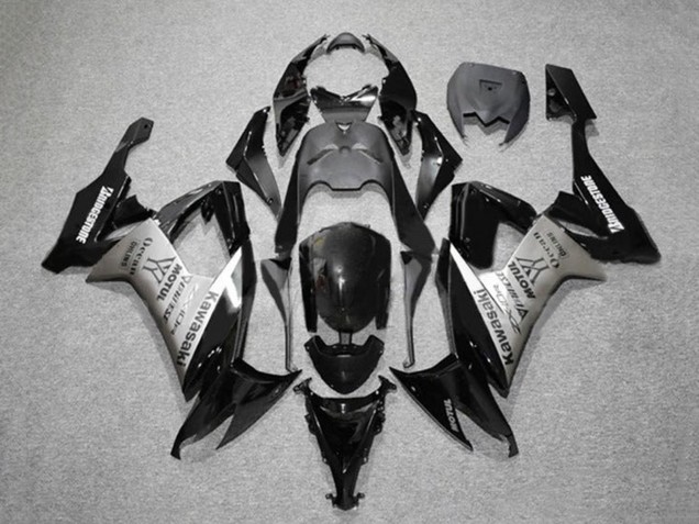 Acquista Carena Moto Kawasaki ZX10R 2008-2010 - Nero Lucido Grigio Bridgestone Motul