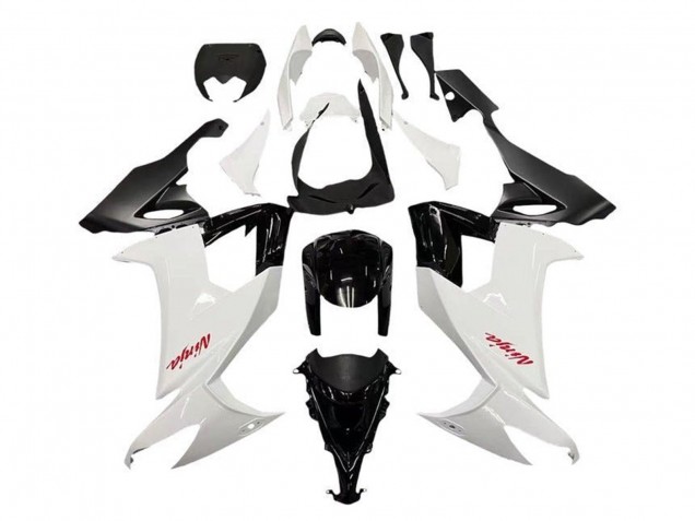 Acquista Carena Moto Kawasaki ZX10R 2008-2010 - Bianco Nero Rosso Decal