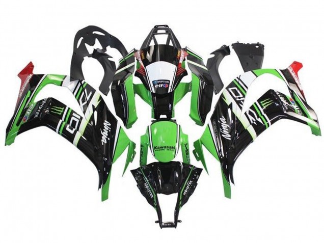 Acquista Carena Moto Kawasaki ZX10R 2011-2015 - Verde Nero Bianco Rosso Banda Mostro