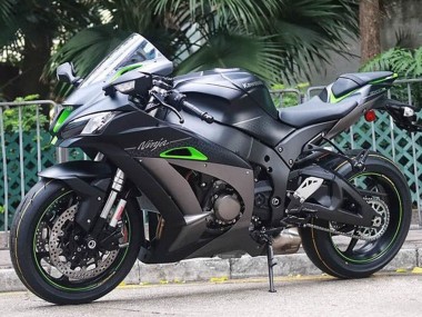 Acquista Carena Moto Kawasaki ZX10R 2016-2020 - Nero Opaco Verde Argento