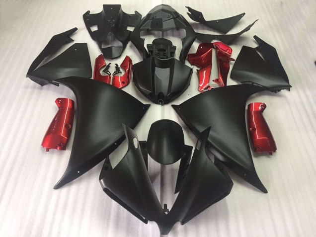 Acquista Carena Moto Yamaha YZF R1 2012-2014 - Nero Opaco Lucido Rosso