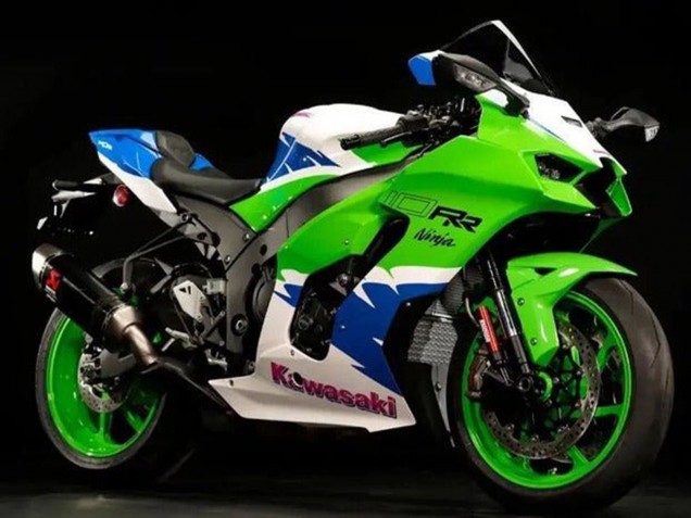 Acquista Carena Moto Kawasaki ZX10R 2021-2025 - Verde Bianco Blu Rosso