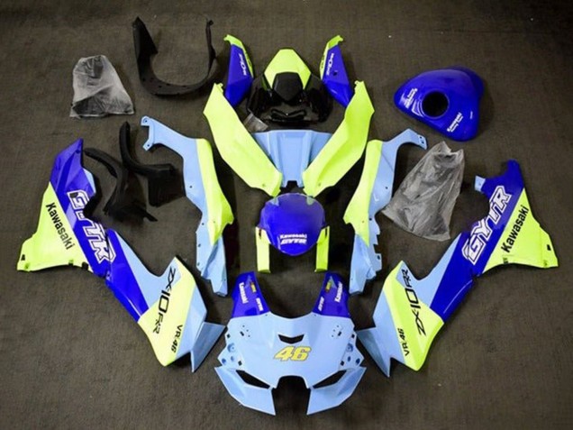 Acquista Carena Moto Kawasaki ZX10R 2021-2025 - Blu Giallo GYTR 46