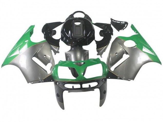 Acquista Carena Moto Kawasaki ZX12R 2000-2001 - Argento Verde Nero