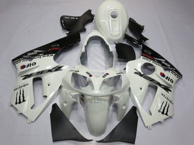 Acquista Carena Moto Kawasaki ZX12R 2000-2001 - Bianco Perla Nero Elf Mostro Energy