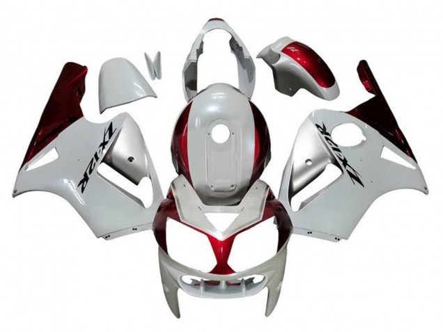 Acquista Carena Moto Kawasaki ZX12R 2000-2001 - Bianco Argento Rosso Nero