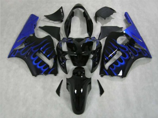 Acquista Carena Moto Kawasaki ZX12R 2002-2006 - Nero Lucido Blu Fiamma