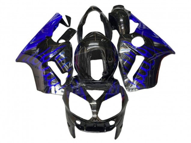 Acquista Carena Moto Kawasaki ZX12R 2002-2006 - Nero Lucido Blu Fiamma