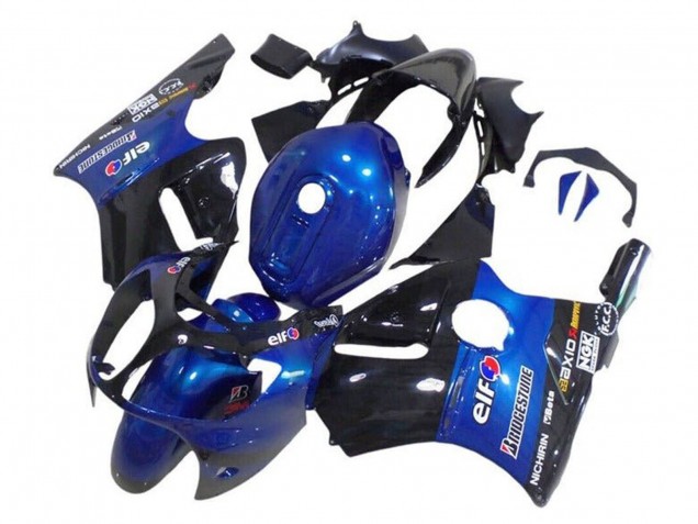 Acquista Carena Moto Kawasaki ZX12R 2002-2006 - Blu Nero Lucido Elf Bridgestone