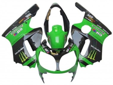 Acquista Carena Moto Kawasaki ZX12R 2002-2006 - Verde Nero Lucido Elf Touch4 Mostro