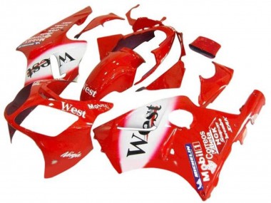 Acquista Carena Moto Kawasaki ZX12R 2002-2006 - Rosso Bianco West