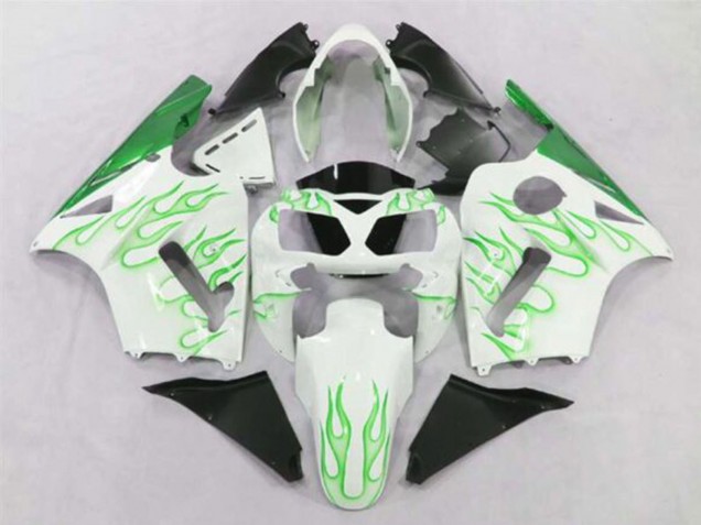 Acquista Carena Moto Kawasaki ZX12R 2002-2006 - Bianco Verde Fiamma
