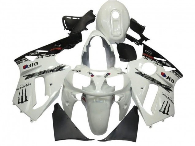 Acquista Carena Moto Kawasaki ZX12R 2002-2006 - Bianco Perla Nero Elf Mostro