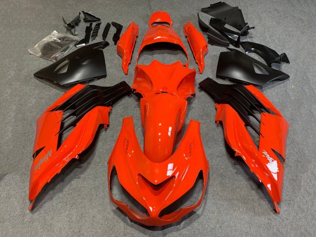 Acquista Carena Moto Kawasaki ZX14R ZZR1400 2006-2011 - Rosso Nero Opaco