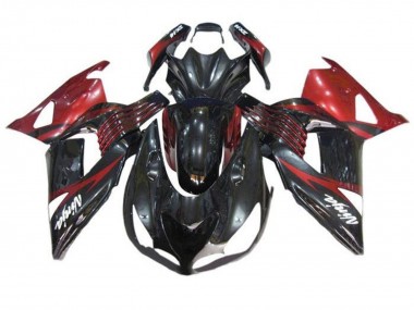 Acquista Carena Moto Kawasaki ZX14R ZZR1400 2006-2011 - Rosso Nero Lucido Bianco Decal