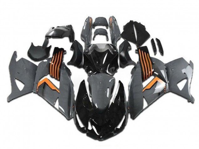 Acquista Carena Moto Kawasaki ZX14R ZZR1400 2006-2011 - Grigio Arancia Nero