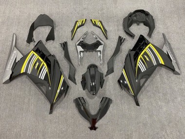 Acquista Carena Moto Kawasaki EX300 2013-2024 - Giallo Argento Nero Lucido Nero Opaco