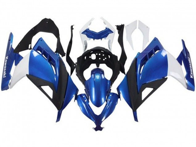 Acquista Carena Moto Kawasaki EX300 2013-2024 - Bianco Blu Nero