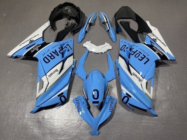 Acquista Carena Moto Kawasaki EX300 2013-2024 - Bianco Blu Nero Leopard