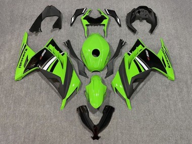 Acquista Carena Moto Kawasaki EX300 2013-2024 - Verde Bianco Nero Banda