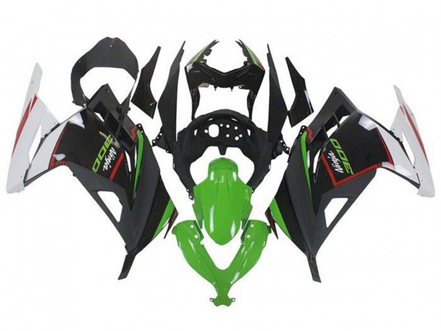 Acquista Carena Moto Kawasaki EX300 2013-2024 - Bianco Rosso Verde Nero