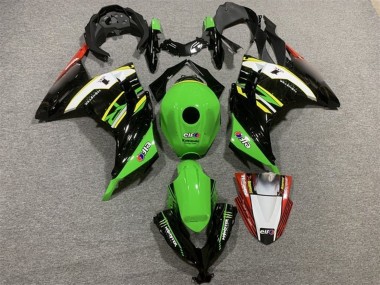 Acquista Carena Moto Kawasaki EX300 2013-2024 - Verde Nero Bianco Giallo Rosso