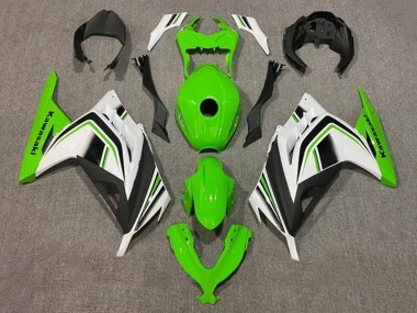 Acquista Carena Moto Kawasaki EX300 2013-2024 - Verde Bianco Nero Banda