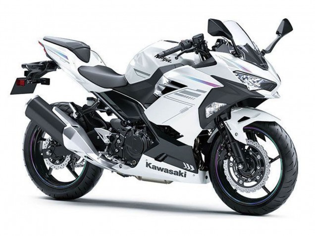 Acquista Carena Moto Kawasaki Ninja 400 2018-2024 - Bianco Perla Blizzard