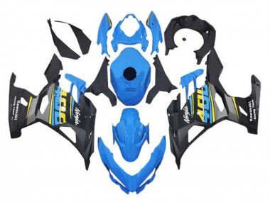 Acquista Carena Moto Kawasaki Ninja 400 2018-2024 - Blu Nero Giallo Grigio