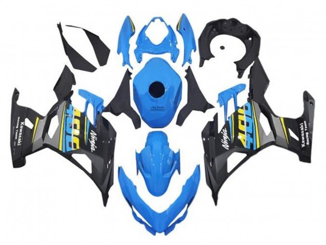 Acquista Carena Moto Kawasaki Ninja 400 2018-2024 - Blu Nero Giallo Grigio