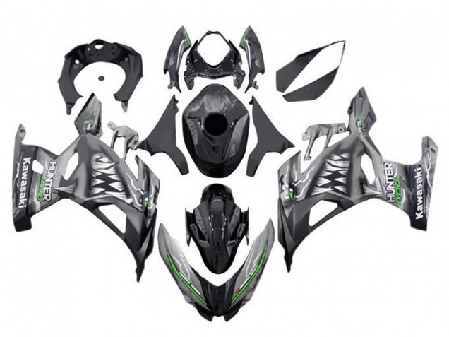Acquista Carena Moto Kawasaki Ninja 400 2018-2024 - Nardo Grigio Nero Squalo