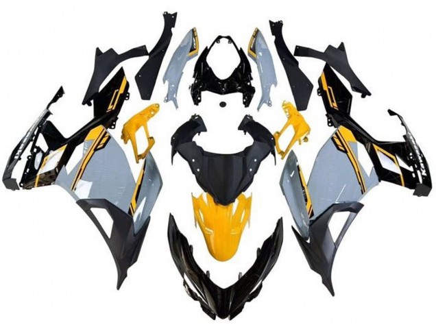 Acquista Carena Moto Kawasaki Ninja 400 2018-2024 - Nardo Grigio Arancia Nero