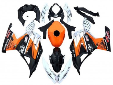 Acquista Carena Moto Kawasaki Ninja 400 2018-2024 - Arancia Bianco Nero