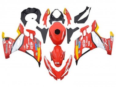 Acquista Carena Moto Kawasaki Ninja 400 2018-2024 - Rosso Bianco Giallo Nero Trick Star Bridgestone
