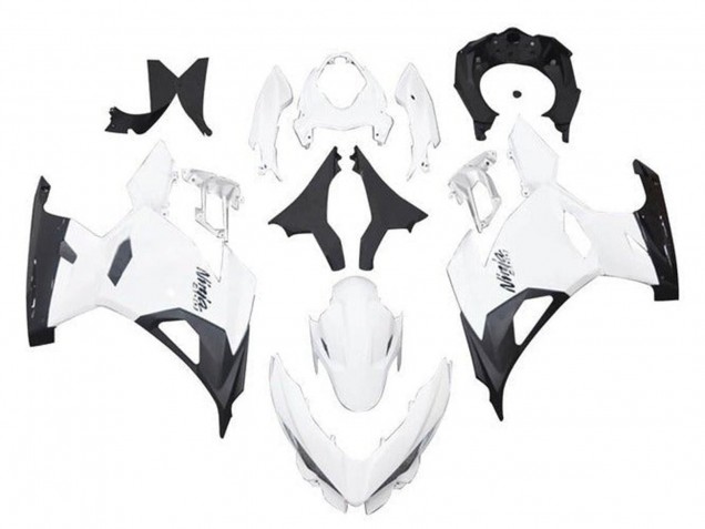 Acquista Carena Moto Kawasaki Ninja 400 2018-2024 - Bianco Nero