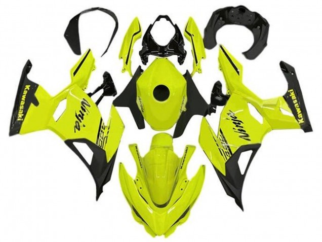 Acquista Carena Moto Kawasaki Ninja 400 2018-2024 - Neon Giallo Nero