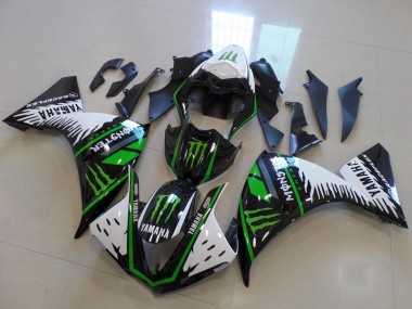 Acquista Carena Moto Yamaha YZF R1 2012-2014 - Bianco Nero Verde Mostro